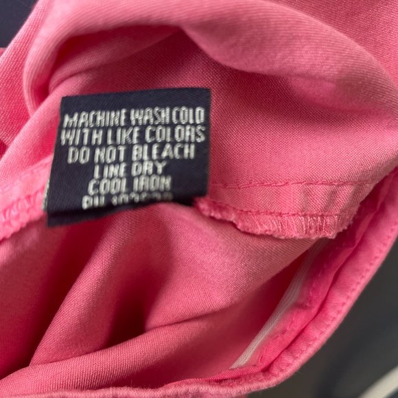 Trouser Etc. Pink Straight Leg Casual Summer Pants, Size 14 - Picture 4 of 9